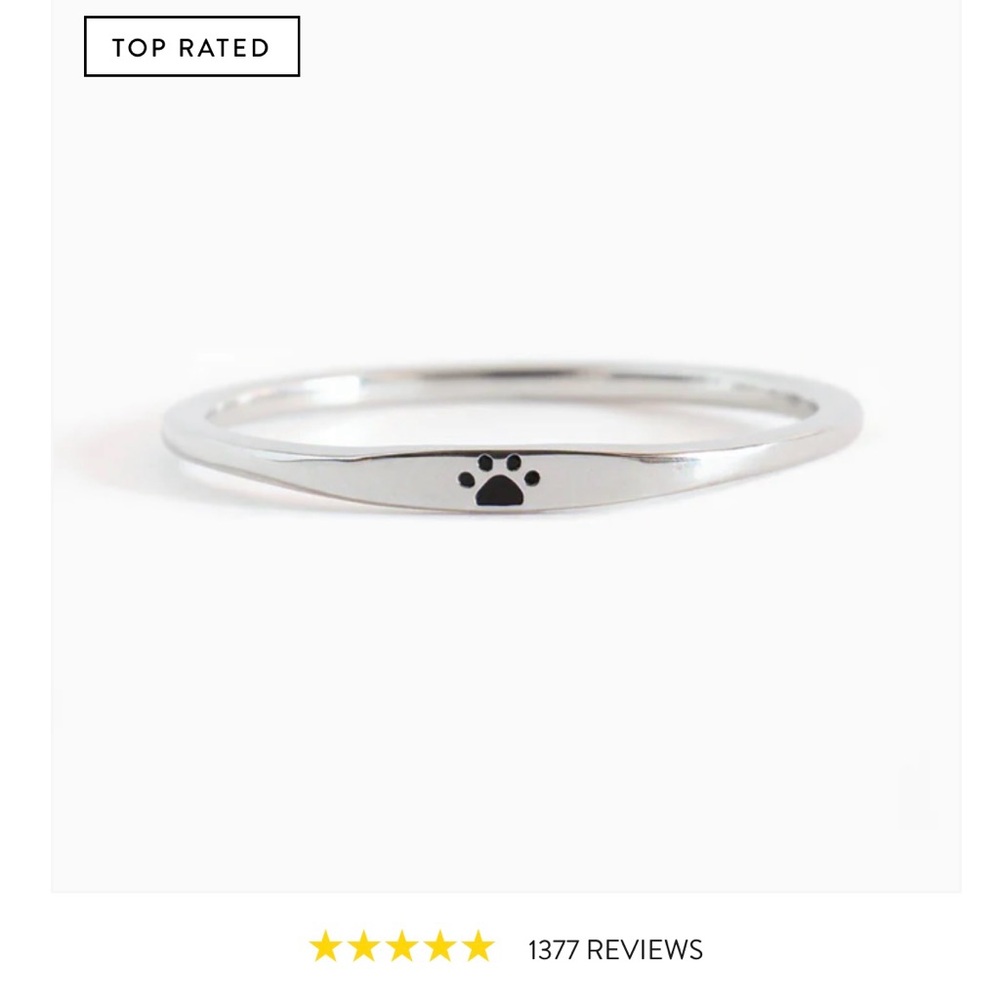 New 925 Irish Silver Paw Ring ! ❤️❤️CUTEST ever ! - Picture 1 of 9